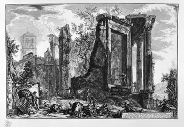 Andere Ansicht des Tempels der Sibylle in Tivoli